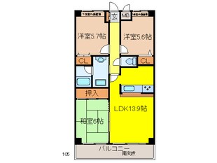 ル・アン緑地の物件間取画像